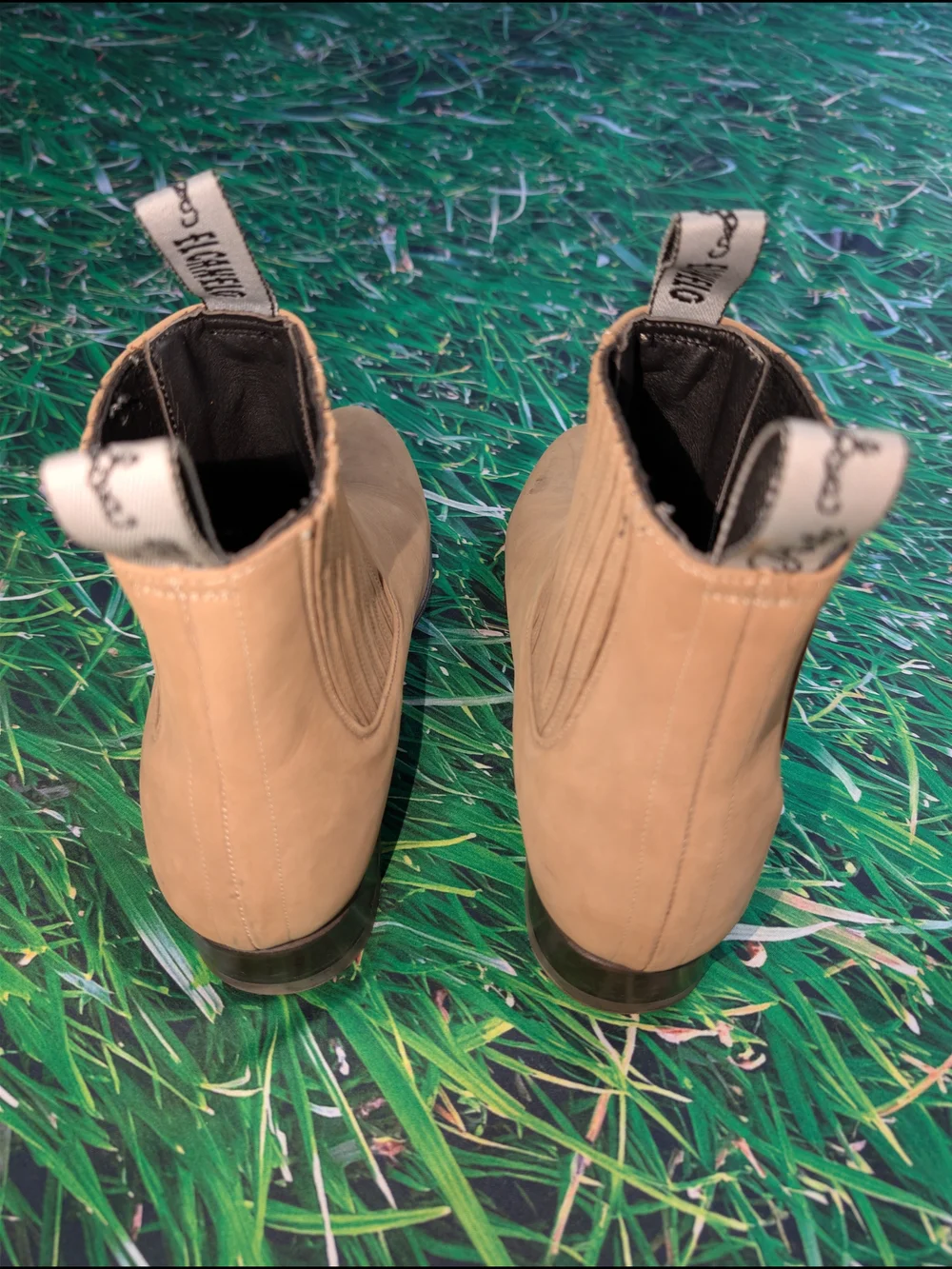 El Canelo men's charro short Chelsea Ankle Boots Genuine Leather Camel 10.5